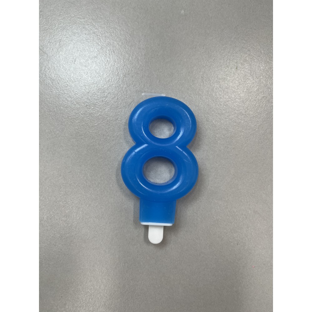 LUCKY CANDLE SVECICA,PLAVA BROJ 8 710368